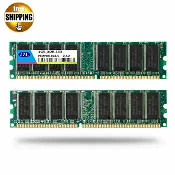 JZL Memoria PC-2700 DDR 333 Mhz/DDR333 PC2700/DDR1 333 Mhz ddr333 Mhz, 1 GB LC2.5 184PIN Без ECC 2,5 Настолен КОМПЮТЪР DIMM Памет Оперативна памет