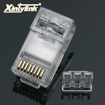 xintylink конектор rj-45 cat6 8p8c притежателя на натоварването ethernet кабел rj 45 cat 6 штекерных клемм utp модулен мрежови конектор 50 бр.