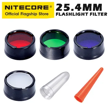 NITECORE 25,4 мм, Филтър за фенерче Червен Зелен Син, Лещи Светофар NFR25 NFB25 NFG25 NFD25 за P10I P10ix EC23 MH12S MH12 V2