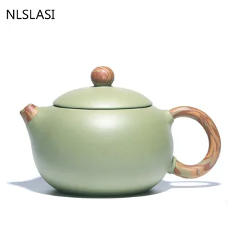 170 мл Yixing Лилаво Глинен Чайник, Кана Китайска Чаена Церемония за Подарък Ръчна изработка Чай Чай Чайници Пътен Преносим Чай