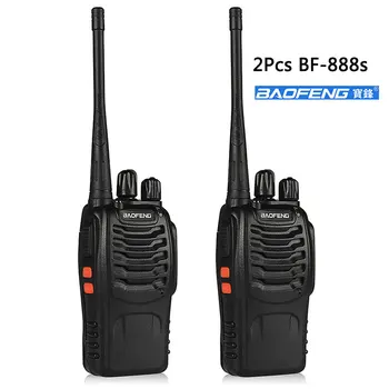 2 бр./лот baofeng BF 888S Преносима радиостанция 400-470 Mhz, 16-канален Двупосочен радио UHF преносима радиостанция Transceiver