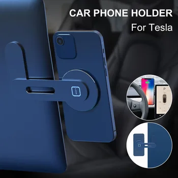 Кола Държач За Мобилен Телефон Люлката Стабилна За Tesla, Модел X S Y 3 Аксесоари за iPhone 12/12 Pro max Магнитен Държач Телефон