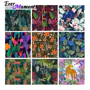Вечният момент на Диамантена Живопис на Дърво За Съхранение на Занаяти и Шиене на Графити Изкуството на Животни Цветна Изкуство Събиране на Листа и Цветове 3F2652