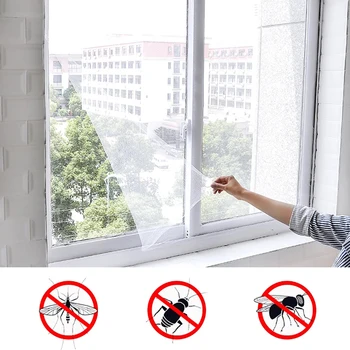 Нова Самозалепващи Проста Mosquito Net, Прозорец На Окото, Устойчив На Насекоми, Heating, Mosquito Net За Кухни, Спални, Къщи, Противомоскитная Окото